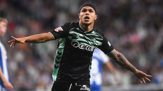 Juan Camilo 'Cucho' Hernández, delantero colombiano del Betis. 