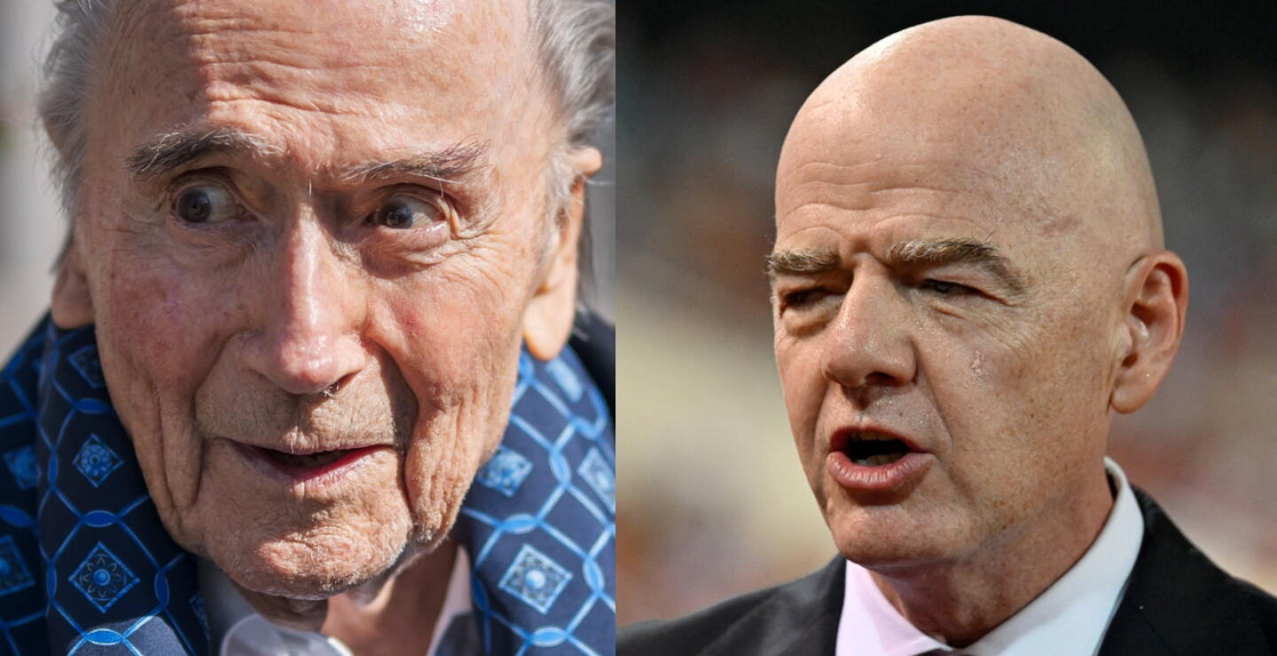 Joseph Blatter y Gianni Infantino