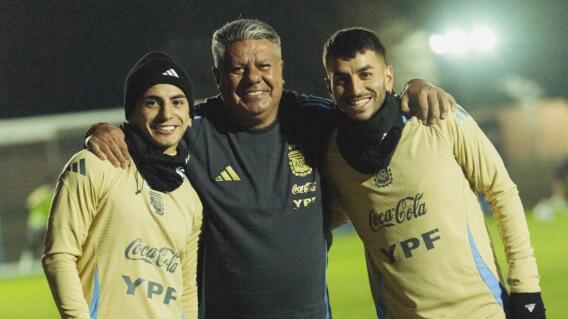 Argentina realizó una práctica especial antes de enfrentar a Colombia, incluyó al presidente de la AFA, Luis 'Chiqui' Tapia.