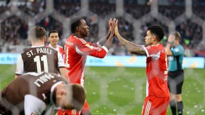 Bayern Múnich festejó ante St. Pauli en la Bundesliga. 