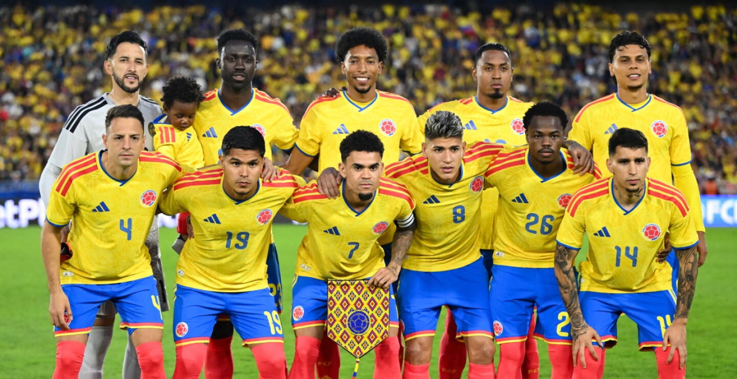 Formación de la Selección Colombia en partido de preparación contra Costa Rica en El Campín.