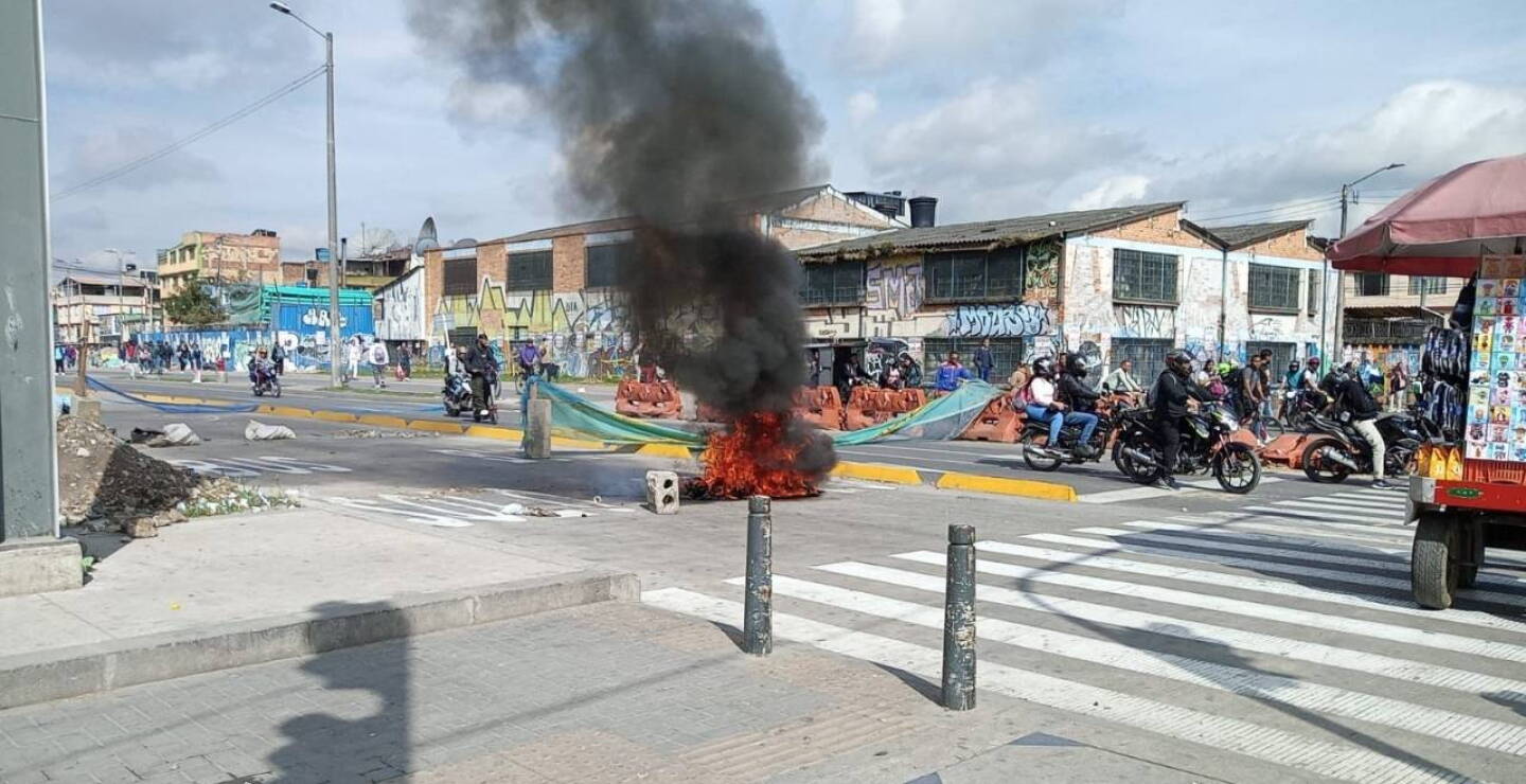 Paro de Bicitaxistas en Bogotá