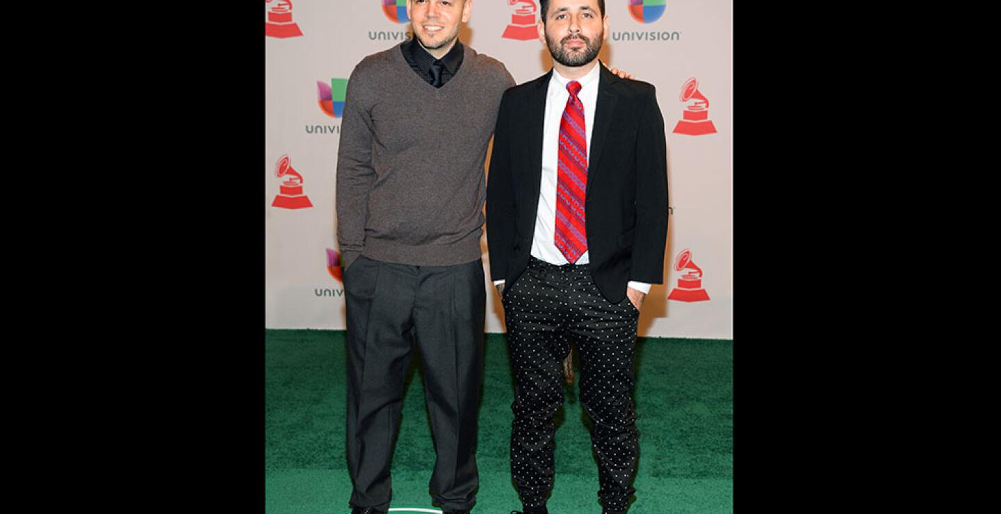 Rene Perez Joglar y Eduardo "Visitante" Cabra de Calle 13