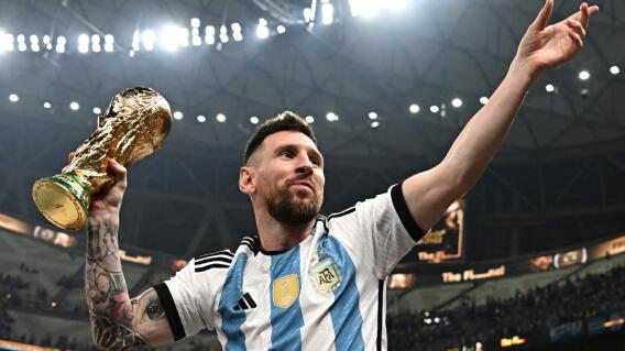 Lionel Messi, celebrando su título en el Mundial Qatar 2022. Lionel Messi, celebrando su título en el Mundial Qatar 2022.