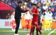 Jurgen Klopp y Luis Díaz, en partido del Liverpool frente al Chelsea, por la FA Cup.