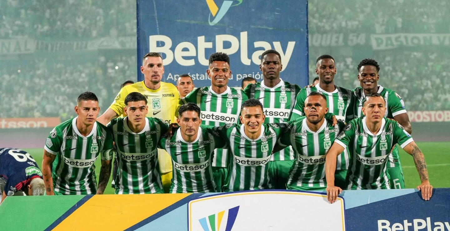 James Rodríguez en la formación titular de Nacional vs. Junior por la Liga BetPlay II-2026.