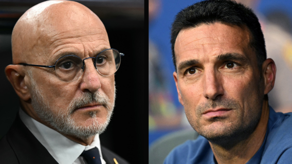 Luis de la Fuente y Lionel Scaloni, 