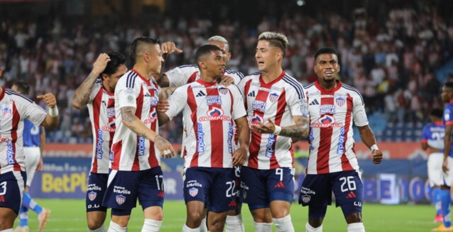 Jugadores del Junior en un partido de la Liga BetPlay II-2025.
