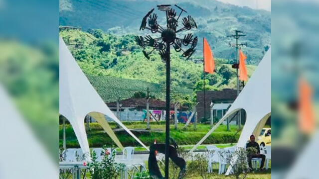 El colmo: se roban en Dosquebradas un monumento a la paz donado por artista ruso