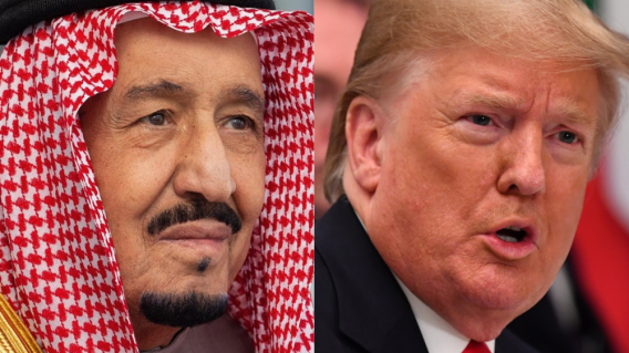 350096_BLU Radio. Salmán bin Abdulaziz y Donald Trump // Foto: AFP