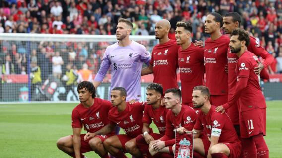 Así fue la formación del Liverpool frente al Manchester City, en la final de la Community Shield. Así fue la formación del Liverpool frente al Manchester City, en la final de la Community Shield.