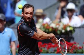 Daniil Medvedev, tenista ruso, en medio de un partido del Masters 1.000 de Madrid Daniil Medvedev, tenista ruso, en medio de un partido del Masters 1.000 de Madrid