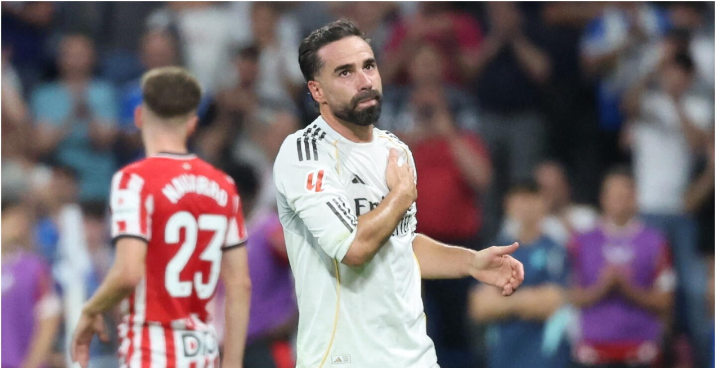 Dani Carvajal jugó su último partido con el Real Madrid; fue ovacionado en el Santiago Bernabéu. 