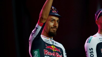 Daniel Felipe Martínez (Red Bull BORA Hansgrohe), en medio del Giro de Italia 2025