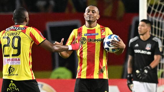 Ángelo Rodríguez marcó el gol del Pereira en su debut en la Copa Libertadores. Ángelo Rodríguez marcó el gol del Pereira en su debut en la Copa Libertadores.