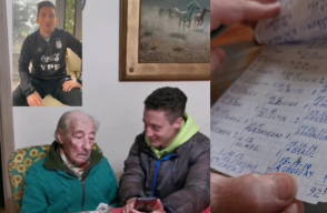Leonel Messi y abuelito