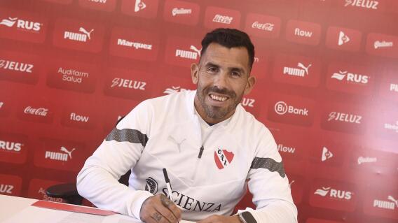 Carlos Tévez, presentado en Independiente de Avellaneda 
