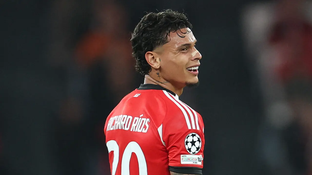 Richard Rios Face Nueva foto de Richard Ríos, tras su lesión con Benfica:
