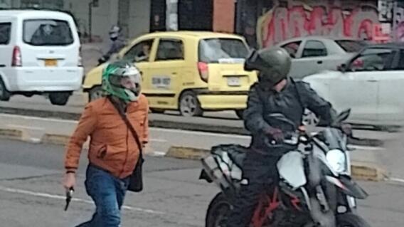 Atracaron a escolta en Chapinero Atracaron a escolta en Chapinero