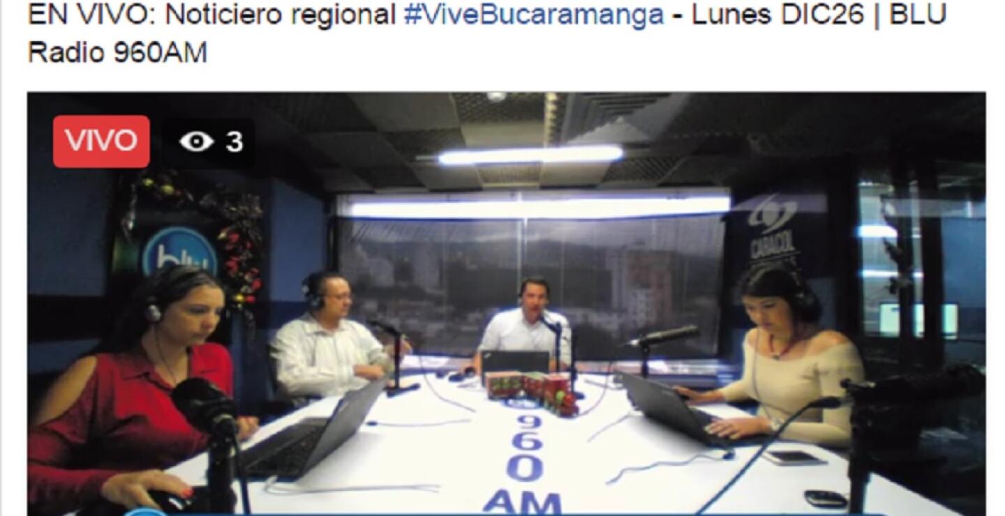 275560_Foto BLU Radio Bucaramanga