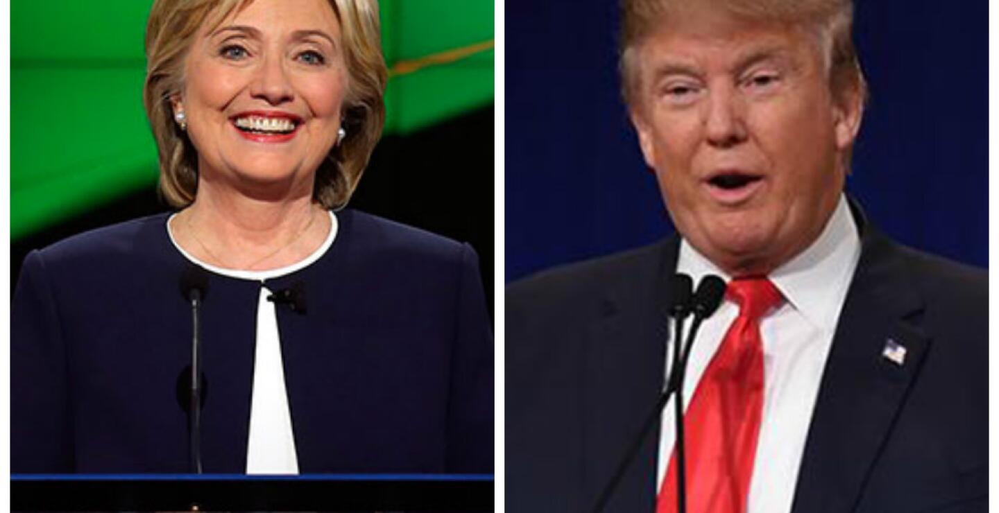 68212_Hillary Clinton y Donald Trump. Foto: AFP