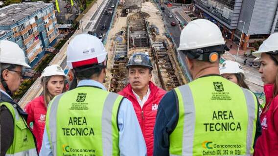 Obras del paso deprimido de la calle 100