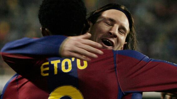 335739_Samuel Eto'o y Lionel Messi