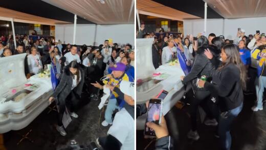 Viuda desata debate por bailar y perrear junto al ataúd de su pareja en Perú