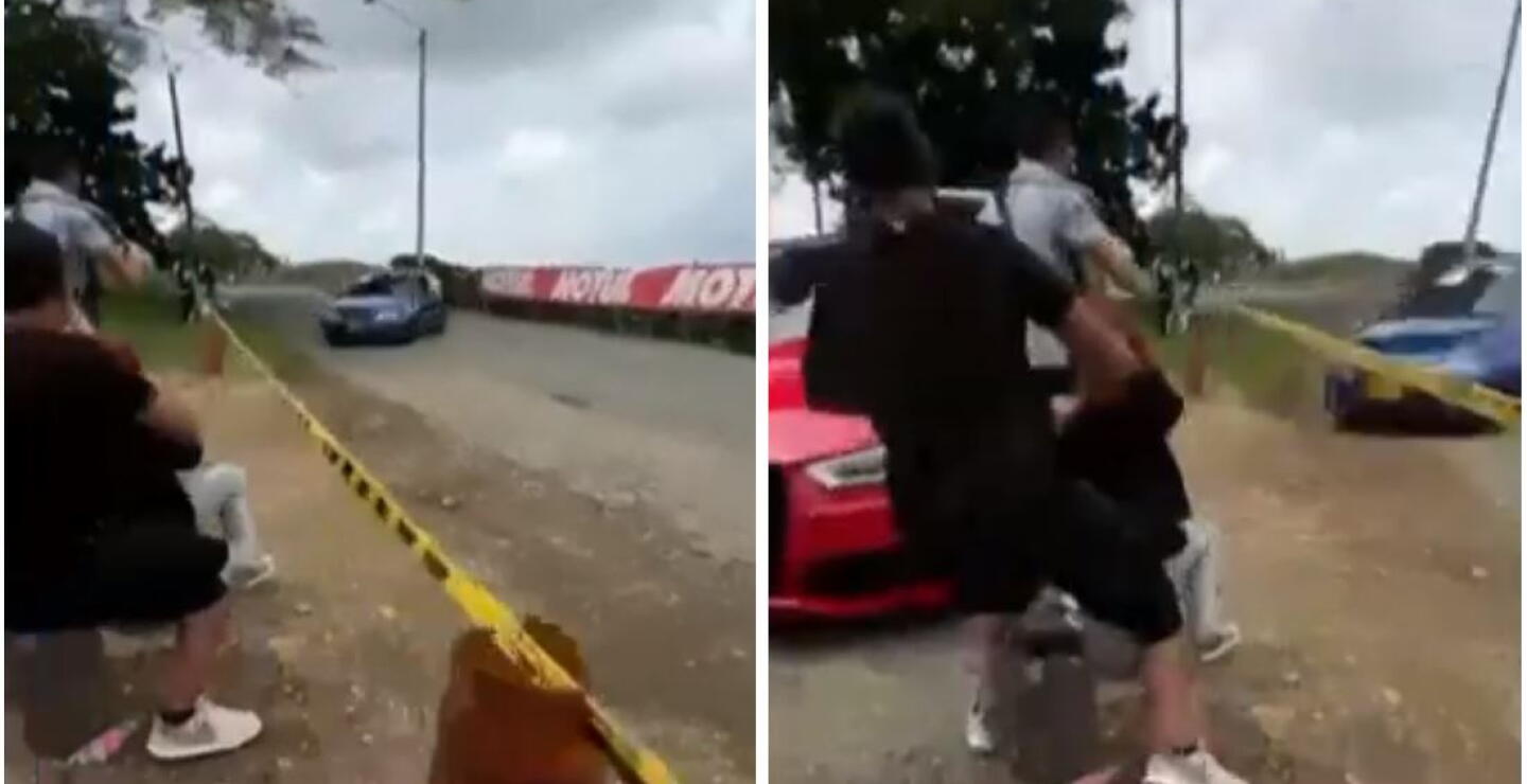 Video revela horror del accidente en competencia automovilística que dejó una joven muerta en Quindío