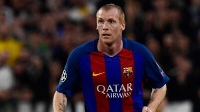 Jérémy Mathieu en su paso por el Barcelona. 