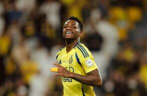Jhon Durán festejó con Al Nassr frente al Al-Kholood, por la Liga de Arabia Saudita. 