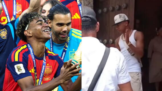 Lamine Yamal en Cartagena: el campeón del mundo pasa sus vacaciones en el centro histórico