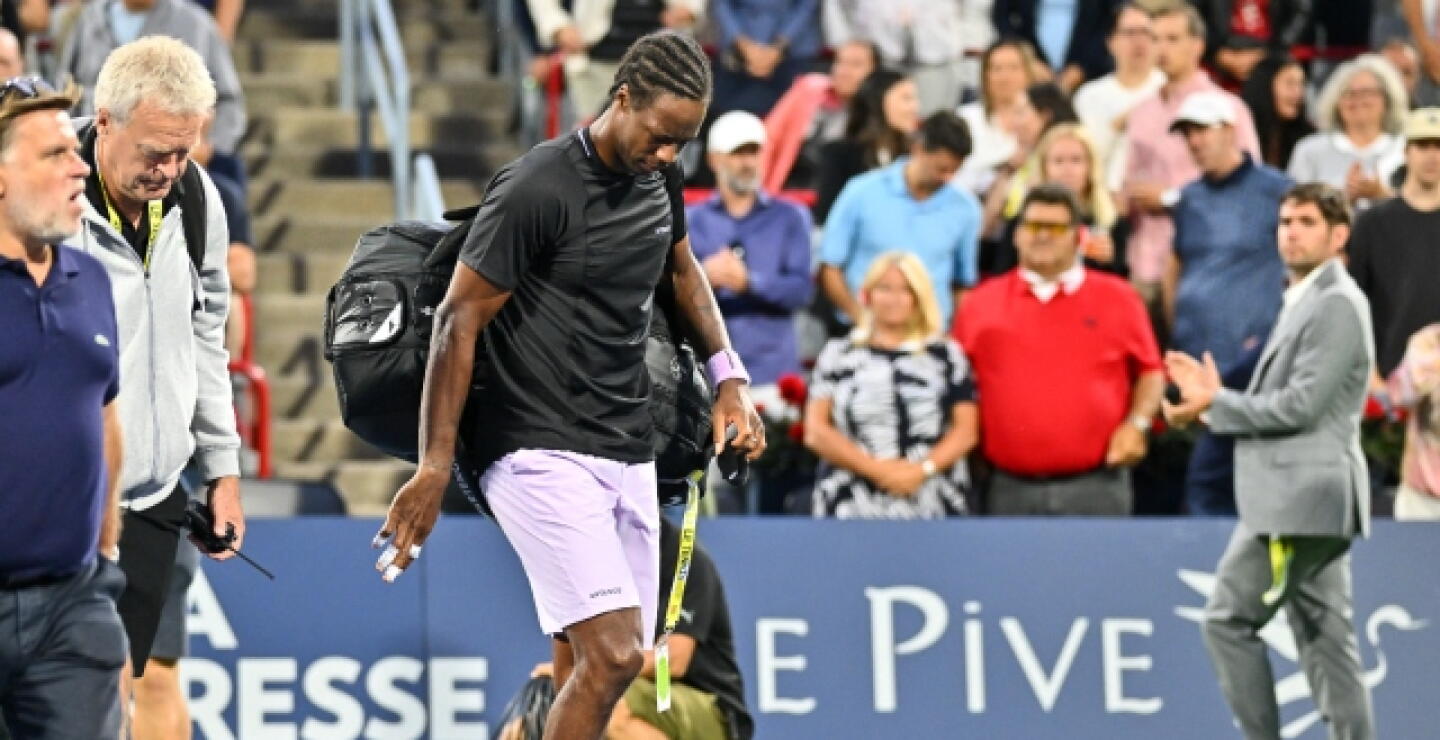 Gael Monfils  durante el Masters 1.000 de Miami 2023