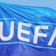 Bandera oficial de la UEFA. 