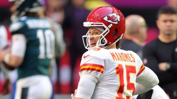 Patrick Mahomes, #15 de los Kansas City Chiefs, preparándose para el Super Bowl 2023. Patrick Mahomes, #15 de los Kansas City Chiefs, preparándose para el Super Bowl 2023.