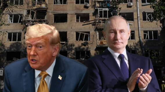 Donald Trump y Vladímir Putin. Donald Trump y Vladímir Putin.