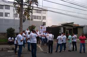 348756_BLU Radio. Escoltas de UNP protestan en Medellín / Foto: Cortesía