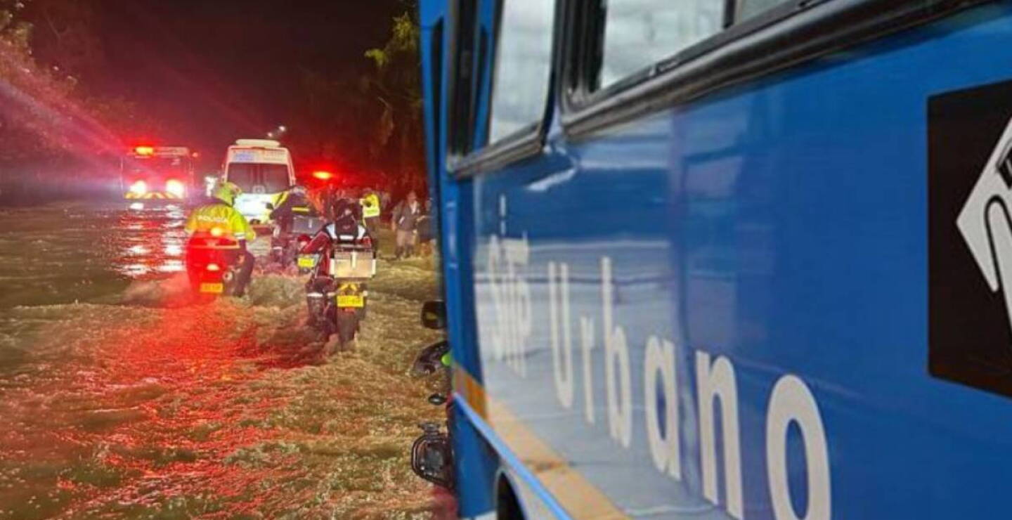 Desvíos en rutas del SITP por inundaciones en norte de 