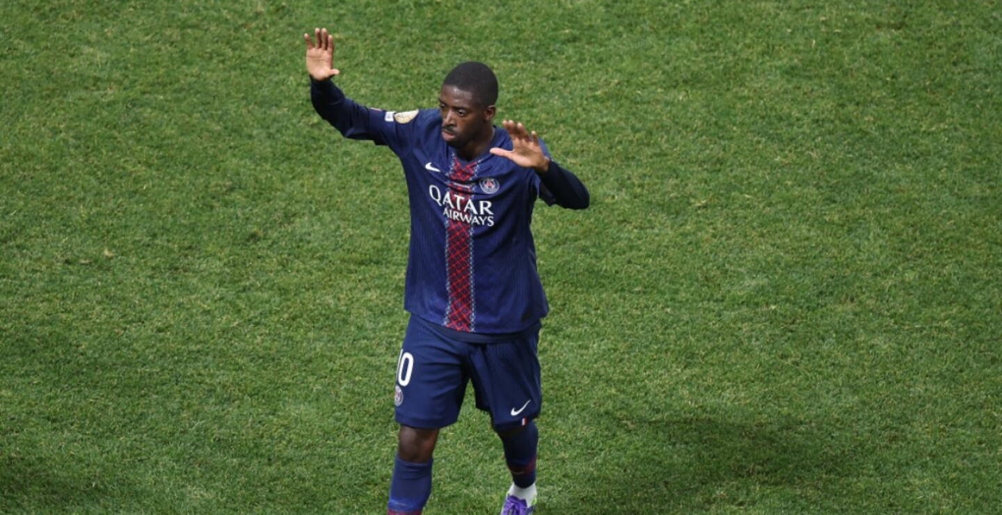 Ousmane Dembélé celebró su gol en PSG vs. Bayern Múnich recordando a Diogo Jota. 