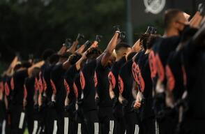 370418_Protestas en la MLS contra el racismo / Foto: AFP