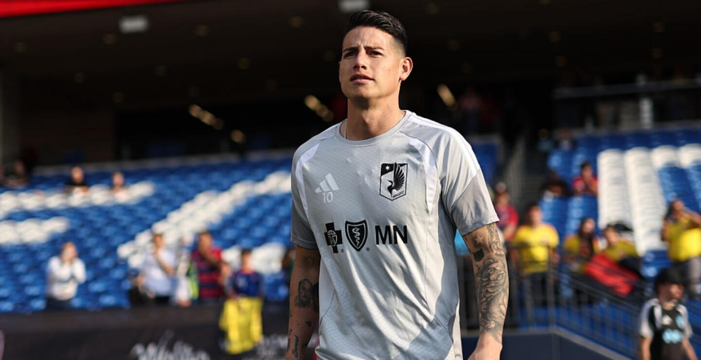 James Rodríguez con Minnesota United. 