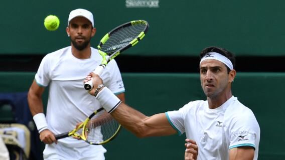 Juan Sebastián Cabal y Robert Farah, en Wimbledon Juan Sebastián Cabal y Robert Farah, en Wimbledon