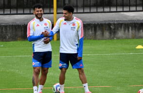 Luis Díaz y Luis Javier Suárez, figuras de la Selección Colombia.