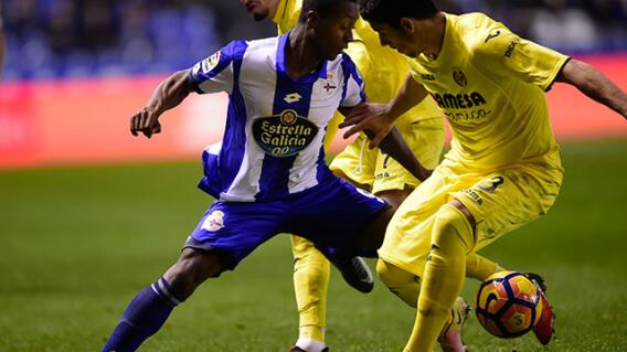 241300_Marlos Moreno y Santos Borré se enfrentaron en España.