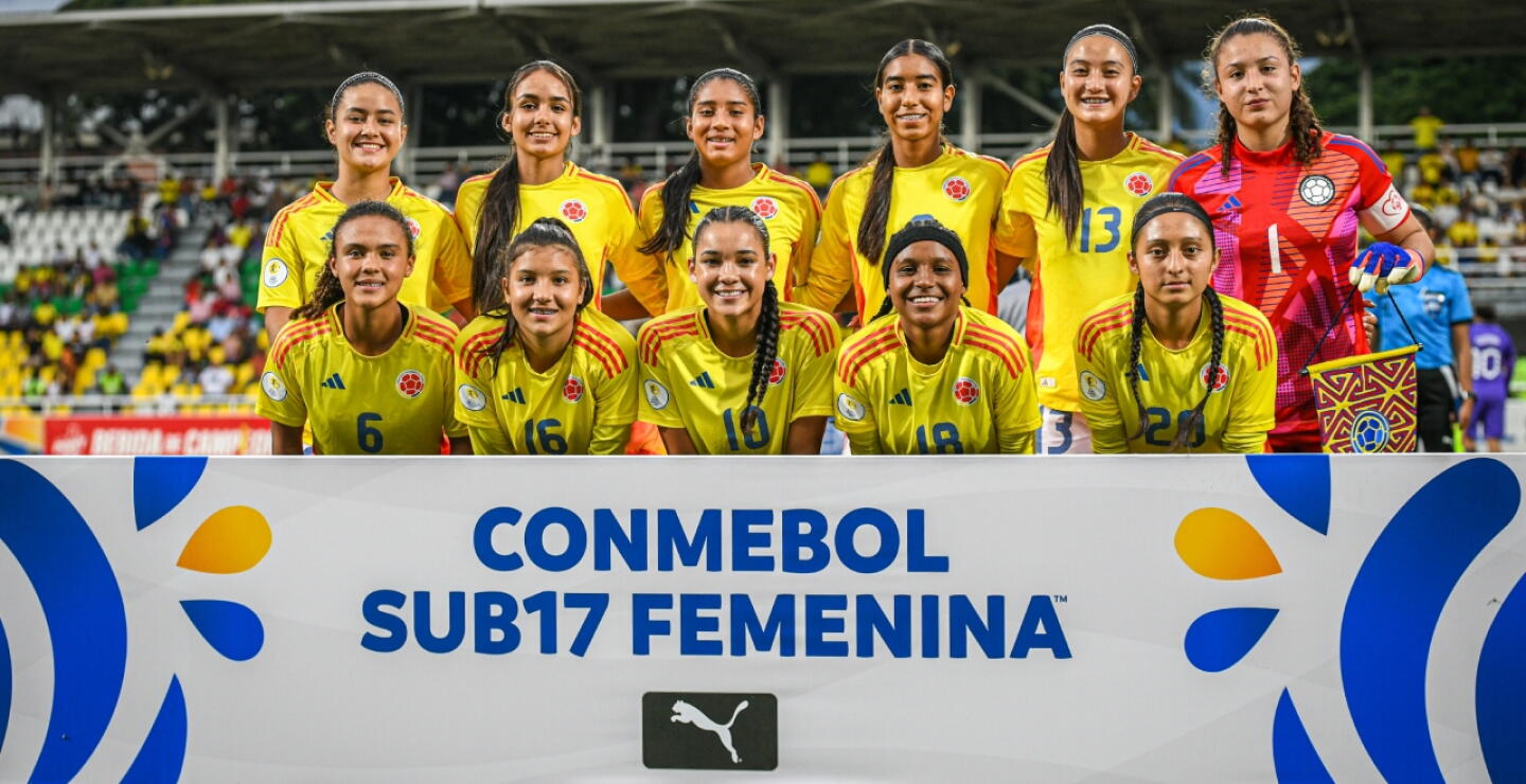 Así fue la formación de la Selección Colombia femenina Sub-17 contra Ecuador por el hexagonal final del Sudamericano.