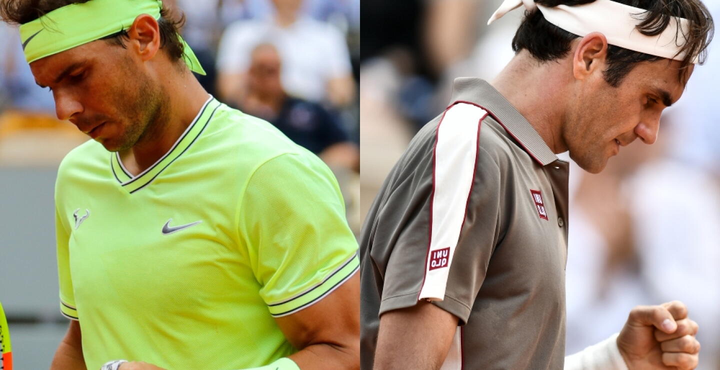 335541_BLU Radio. Rafael Nadal y Roger Federer // Foto: AFP