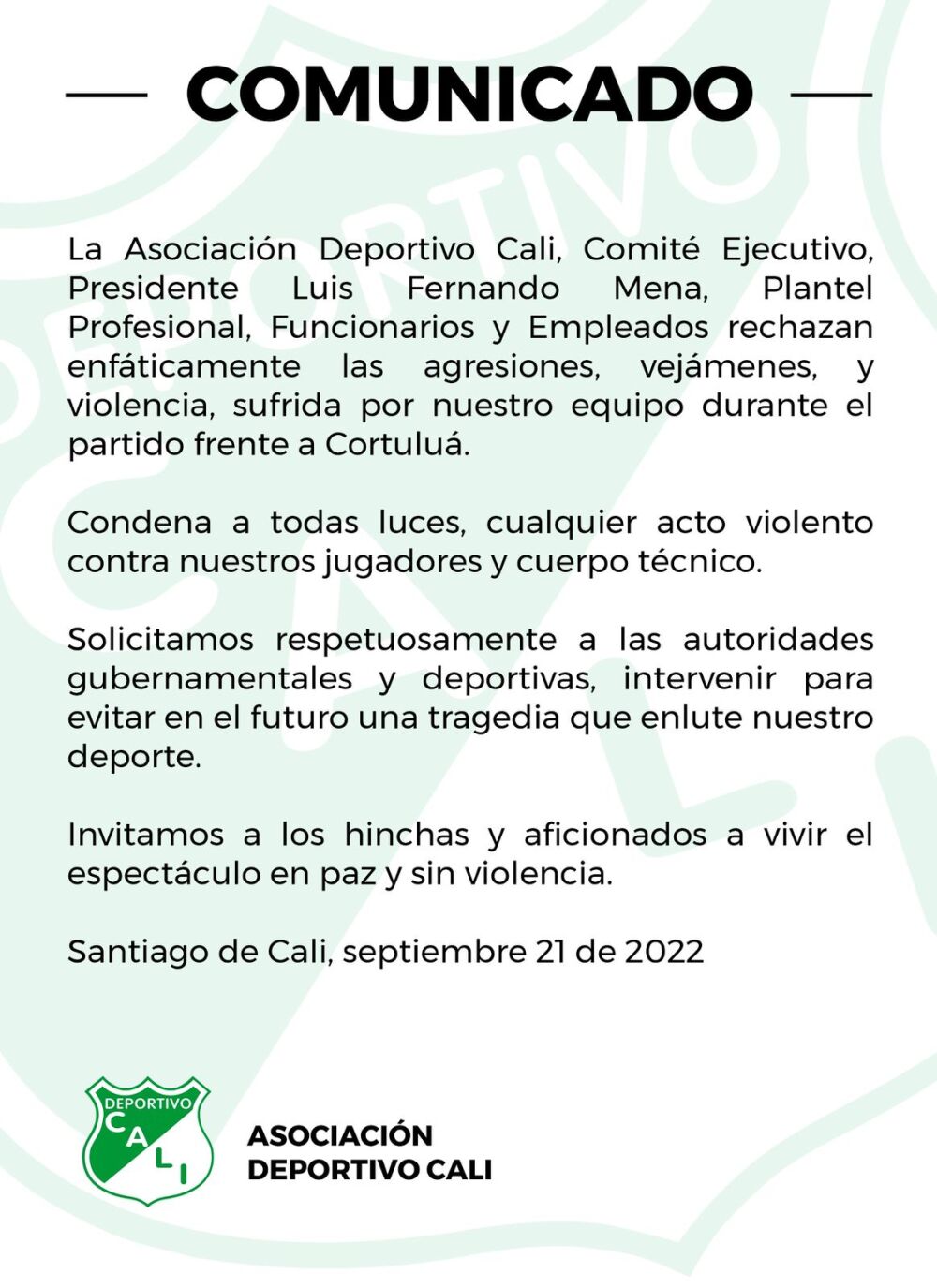 comunicado deportivo cali twitter.jpeg