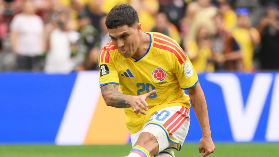 Juan Fernando Quintero en uno de los partidos de la Selección Colombia en el Mundial 2026.