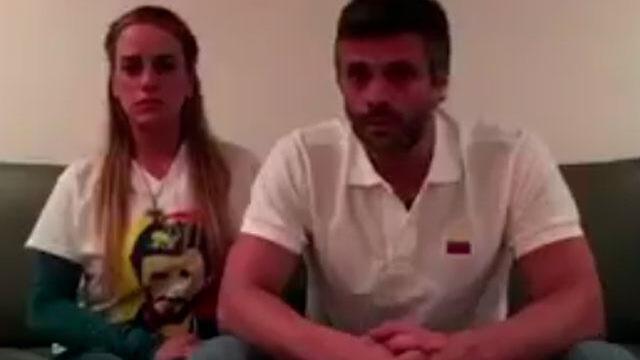 Leopoldo López pide seguir la lucha y anuncia que Lilian Tintori está embarazada
