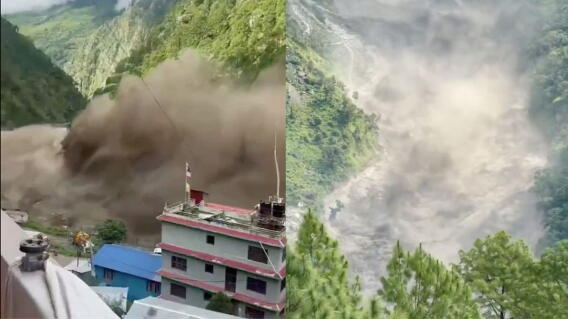 Impresionantes videos de inundaciones en Nepal: al menos 27 puentes destruidos y 400 desaparecidos